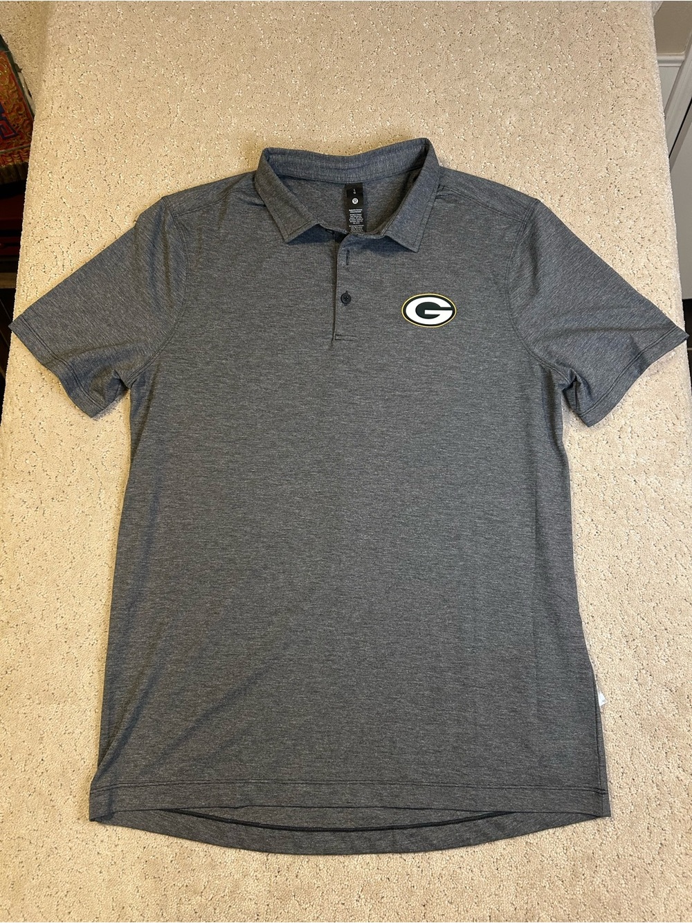 NWT Lululemon Men's Evolution Polo Shirt Large NFL Green Bay Packers
